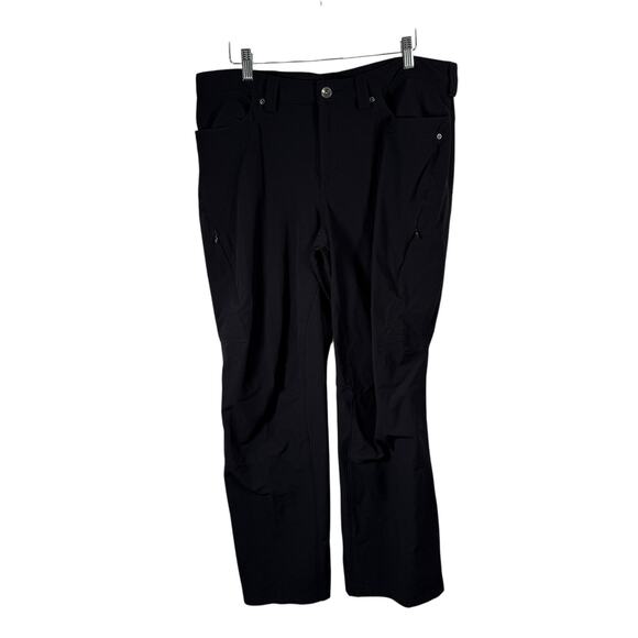 Duluth Trading Flexpedition Bootcut Pants Black Hiking Gorpcore Womens 14x29 - Picture 2 of 7